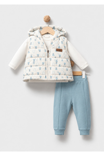 Bubbles Dad&Me Baby Boy Vest Set