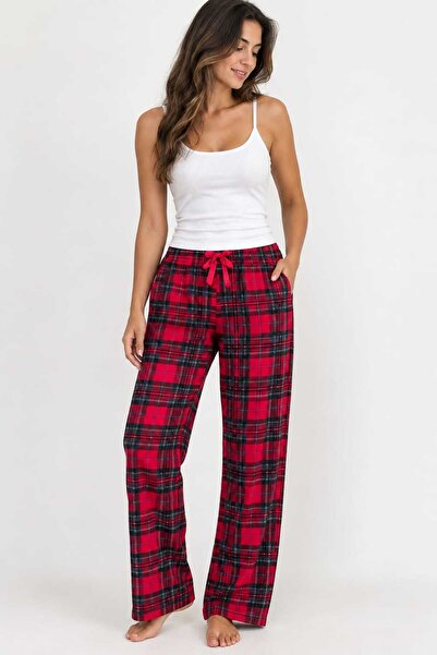 Pijamoni Women's Warm Luxury Thermal Soft Comfortable Plaid Patterned Pajama ...