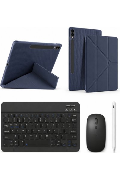 Five e Samsung Galaxy Tab S9 FE Plus ile Uyumlu Origami Combo Türkçe Klavyeli...