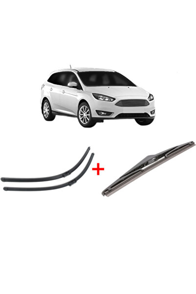 Bosch Σετ 3 υαλοκαθαριστήρων FORD FOCUS III Estate Van 2012-2020, για παρμπρί...