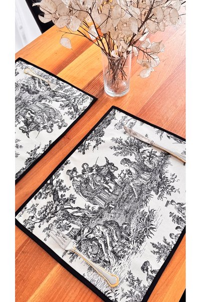 NPDESİGN Fransız Köylü 2’li Amerikan Servis 45*35cm