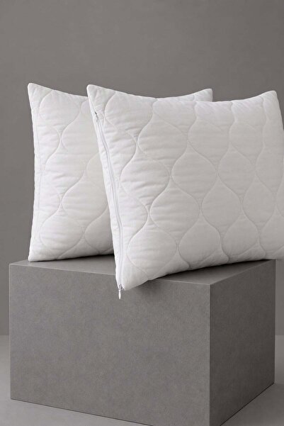 vivamaison Quilted Pillow Protector Mattress Cover 50X70 2-Pack White