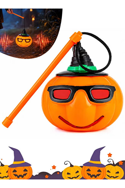 TAPIT Halloween Pumpkin Lantern, Handheld Light Up Sound Jack O Lantern, Batt...
