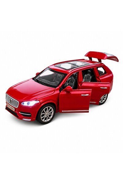 LEIBOO Метална кола Volvo XC90, мащаб 1:32, със светлини, звуци и функция за ...