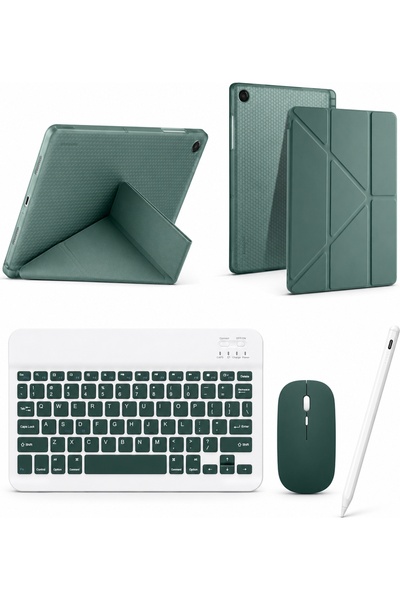 Five e Samsung Galaxy Tab A9 8.7 Inc ile Uyumlu Origami Combo Türkçe Klavyeli...