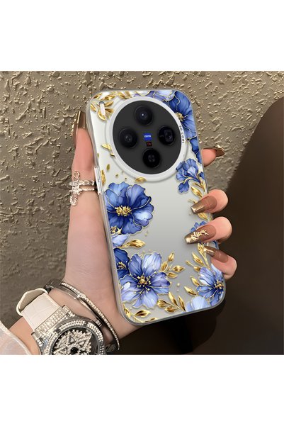 CHICASELUX حافظة زهور أنيقة متوافقة مع Vivo X300، طباعة مسطحة إبداعية على شكل...