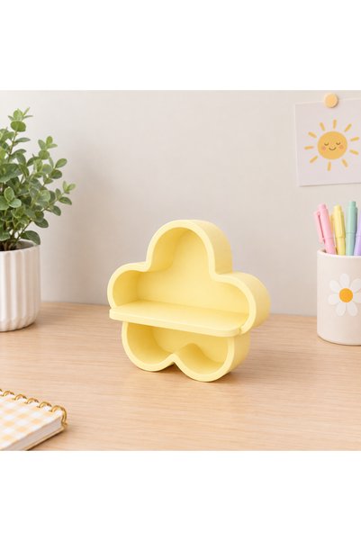 Genel Markalar Bulut Tasarımlı 2 Katlı Dekoratif Mini Organizer – 13 cm