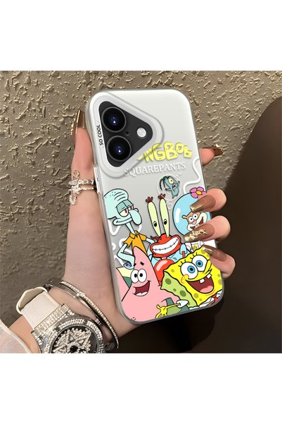 CHICASELUX حافظة كرتونية للأطفال متوافقة مع هاتف iPhone 16 Plus، طباعة مسطحة ...