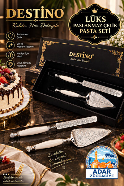Yetkin Pasta Seti Pasta Bıçağı Ve Spatula