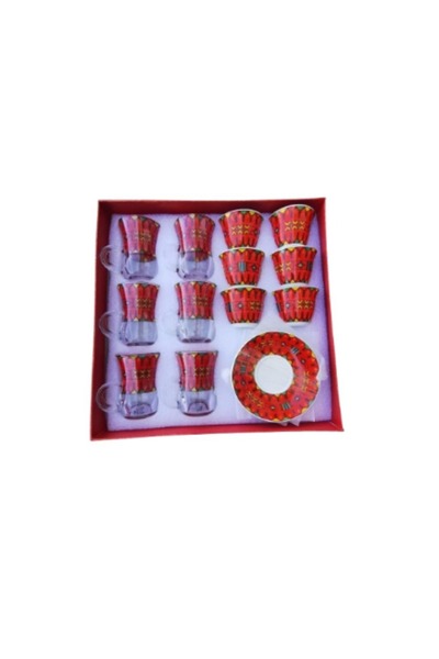 Generic Brand 18 Piece Arabic Tea Cup Set High Borosilicate Glass Decorative ...