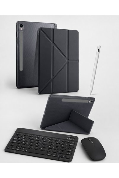 Five e Samsung Galaxy Tab S10 Lite ile Uyumlu Origami Combo Türkçe Klavyeli K...