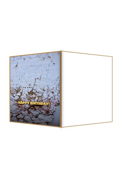 OEM Eroded Stone Wall Anniversary Card, Unique Textured Design, 13.3x19.4cm