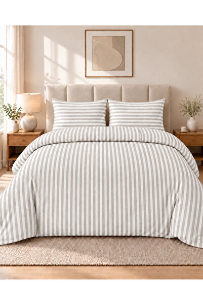 nnevora Nevora Double Satin Duvet Cover Set 80% Cotton 20% Polyester 4 Pieces...