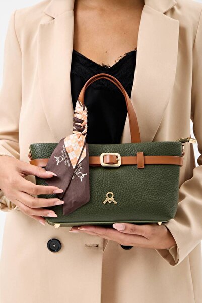 H&D COLLECTİON حقيبة يد وكتف أنيقة للغاية مع وشاح