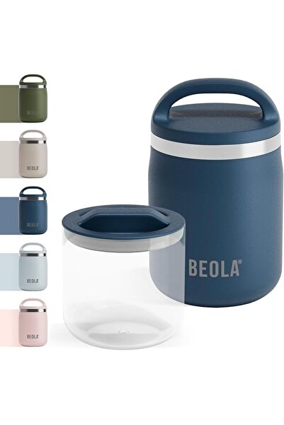BEOLA 600ml Food Jar thermo Lunch Box Food Stainless Steel Double Wall Insula...