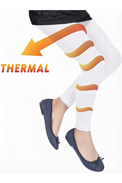 Dore Çorap Girl's Thermal 200 Denier Tights - Ecru