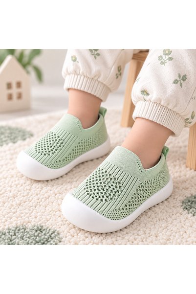 LOOFI Lightweight Slip-On Children's Shoe Available in Sizes 14.5cm and 15.5cm, Approximate Age (2 - 4 Years) - Green