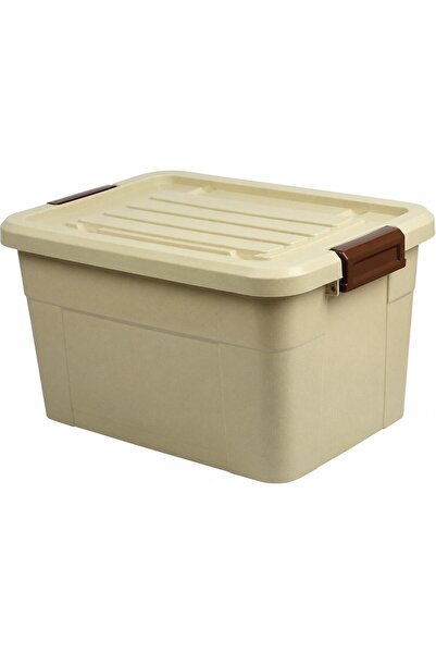 Generic Storage Box 50 L With Lockable Lid & Wheels Plastic Organizer Storing...