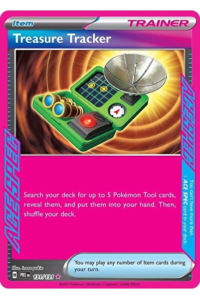 Pokemon Treasure Tracker # 131 Prismatic Evolutions Original Card