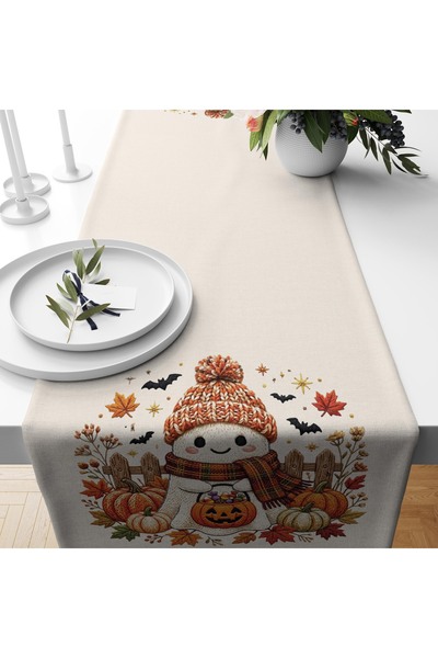 Filamente Digital Printed Runner - Floral/Leaf/Pumpkin Patterned / Embroidery...