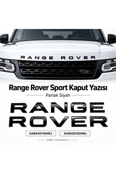 Range Rover Sport Kaput Yazısı Parlak Siyah DAB500170MBJ DAB500180MBJ