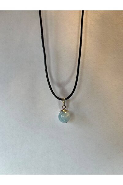 Doğal Akuamarin (Aquamarine) Taşı Kolye