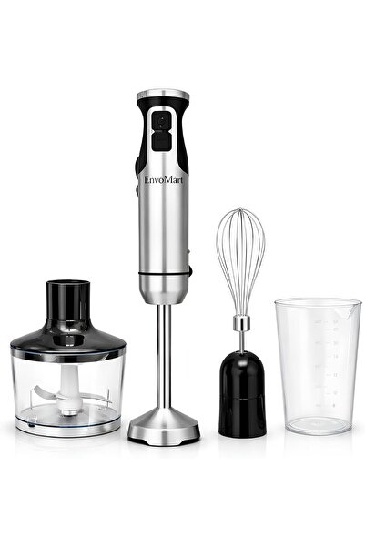 Envo Mart 800W 4-in-1 Powerful Hand Blender Immersion Stick Mixer with Stainl...