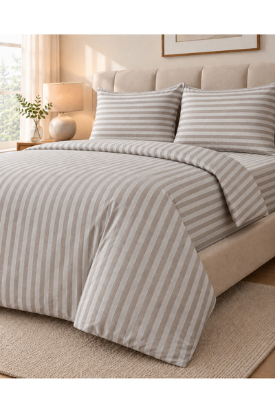 nnevora Nevora Double Satin Duvet Cover Set 80% Cotton 20% Polyester 4 Pieces...