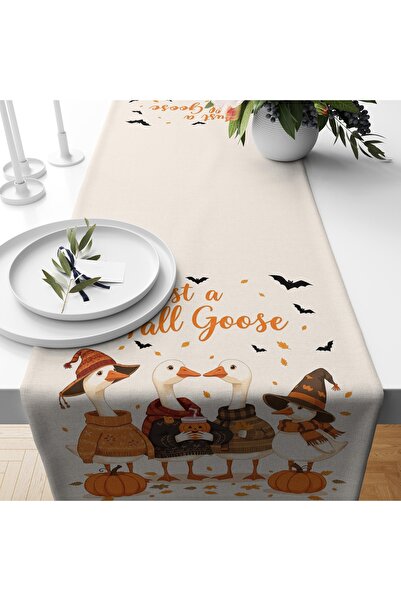 Filamente Digital Printed Runner - Floral/Leaf/Pumpkin Patterned / Autumn / H...