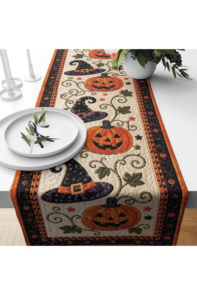 Filamente Digital Printed Runner - Floral/Leaf/Pumpkin Patterned / Embroidery...