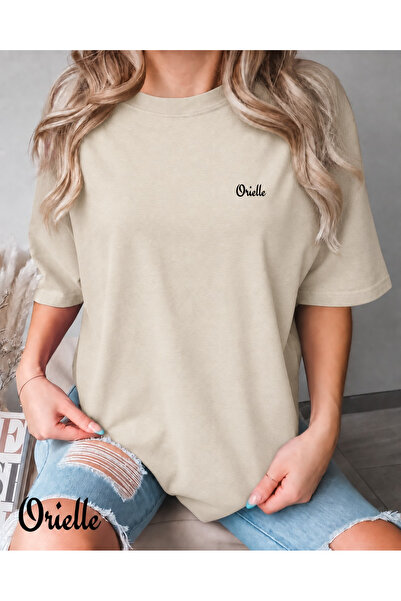 Orielle Tricou Basic cu croială lejeră – Nud