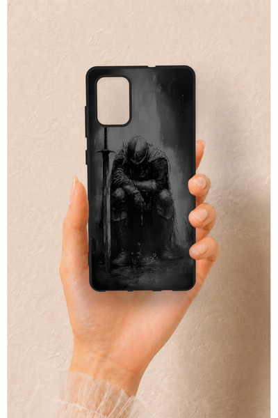 Vip Case Samsung-A71 Compatible Tired Knight Patterned Silicone Case
