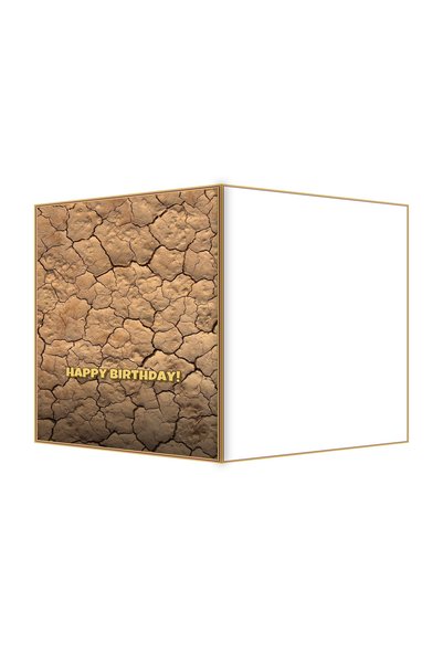 OEM Felicitare Aniversare Fisura de Namol Crapat, Design Unic, 13.3x19.4cm