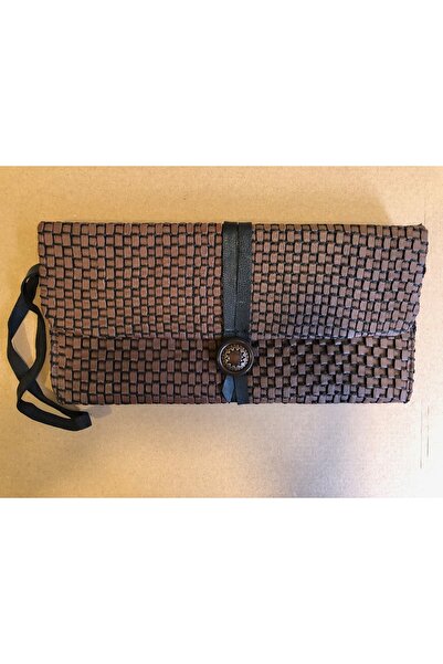 harmony factory Women's Slim Genuine Leather Handmade Hand Knitted Portfolio ...