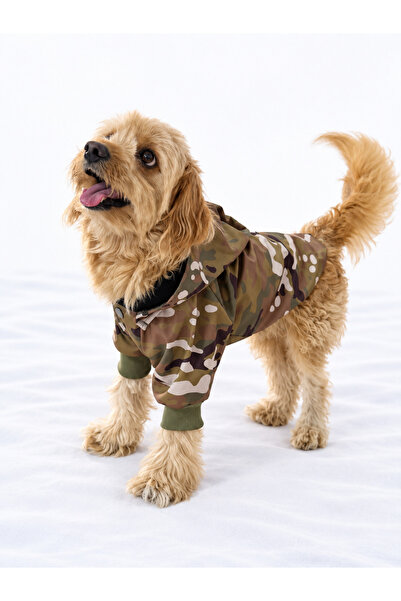 PATİLİNKA Cat - Dog Welsoft Warm Winter Waterproof Raincoat (Hat Can Be Put o...