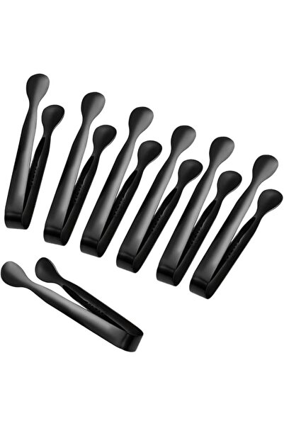 GENERAL 4.3 Inch Mini Serving Tongs Set of 7, 304 Stainless Steel Ice Tongs S...
