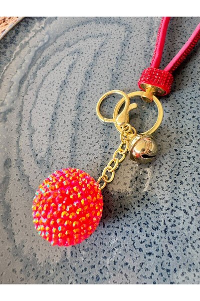 Generic Brand Stone Ball Keychain - Bag Charm
