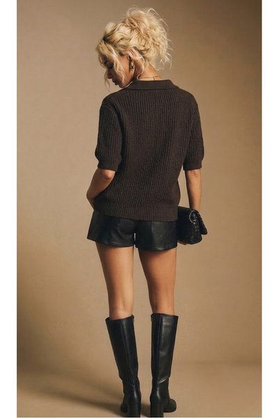 AÇELYA TEKSTİL Polo Collar Half Sleeve Women's Knitwear "Soft Color • Strong Style" "Comfortable • Modern • Feminine"
