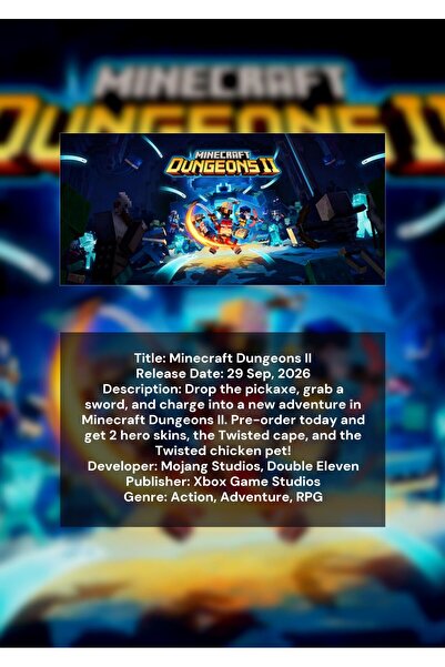 OEM Αφίσα Ινφογραφικό Minecraft 2, Βιντεοπαιχνίδι, Χαρτόνι Premium 250γρ, A4