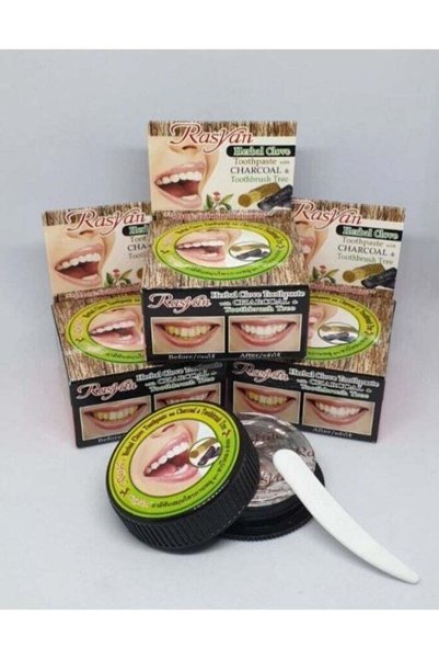 RASYAN Herbal Clove with Charcoal Toothpaste, Teeth Whitening & Antibacterial...