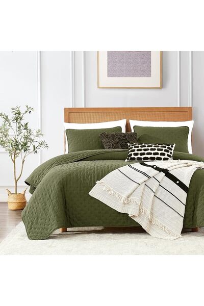 Puma x Roaringwild ROARINGWILD Green Twin Size Quilt Bedding Sets with Pillow...