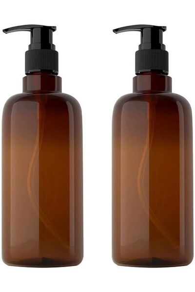 AZONEE 2PCS 500ml/17oz Empty Refillable Plastic Lotion Pump Bottles, Shampoo ...