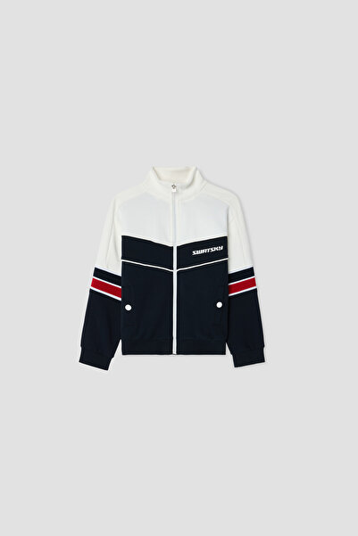 SWATSKY Boy Navy Blue Tracksuit Top