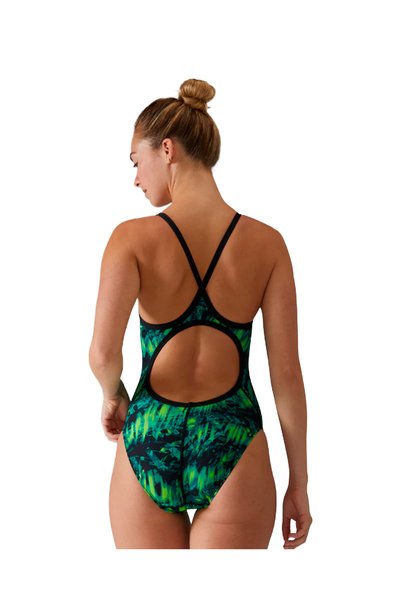 TYR Women’S Training Swimwear Seismo Durafast Lite Diamondfit Green