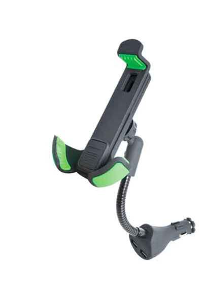 Jeneca Suport auto pentru telefon CH036 pentru priza brichetei negru verde