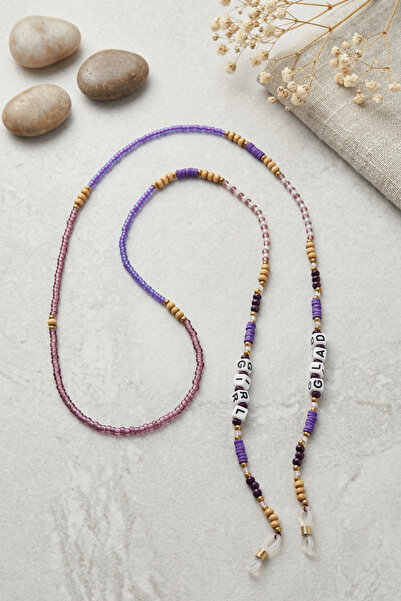 PETEK AKSESUAR Handmade Girl Bead Fimo Glasses Chain