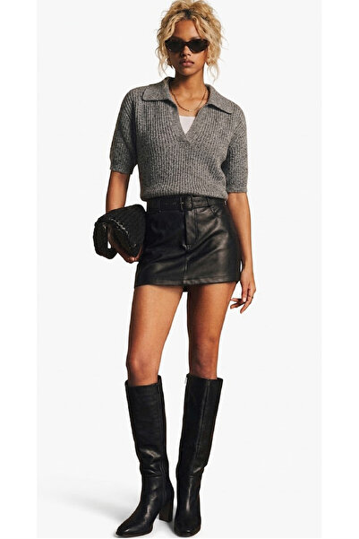 AÇELYA TEKSTİL Polo Collar Half Sleeve Women's Knitwear "Soft Color • Strong ...