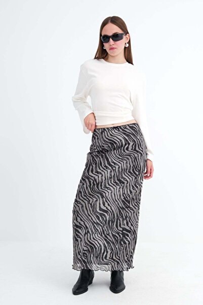 Addax Lined Long Skirt E16803-E3