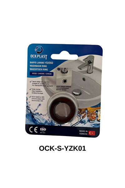ock plast Lavabo Taşma Yüzüğü Yuvarlak Üniversal kullanıma uygun(22,5 x 23mm.)