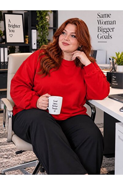 BENROMA 3 Yarn Combed Cotton Plus Size Unisex Sweatshirt Me1